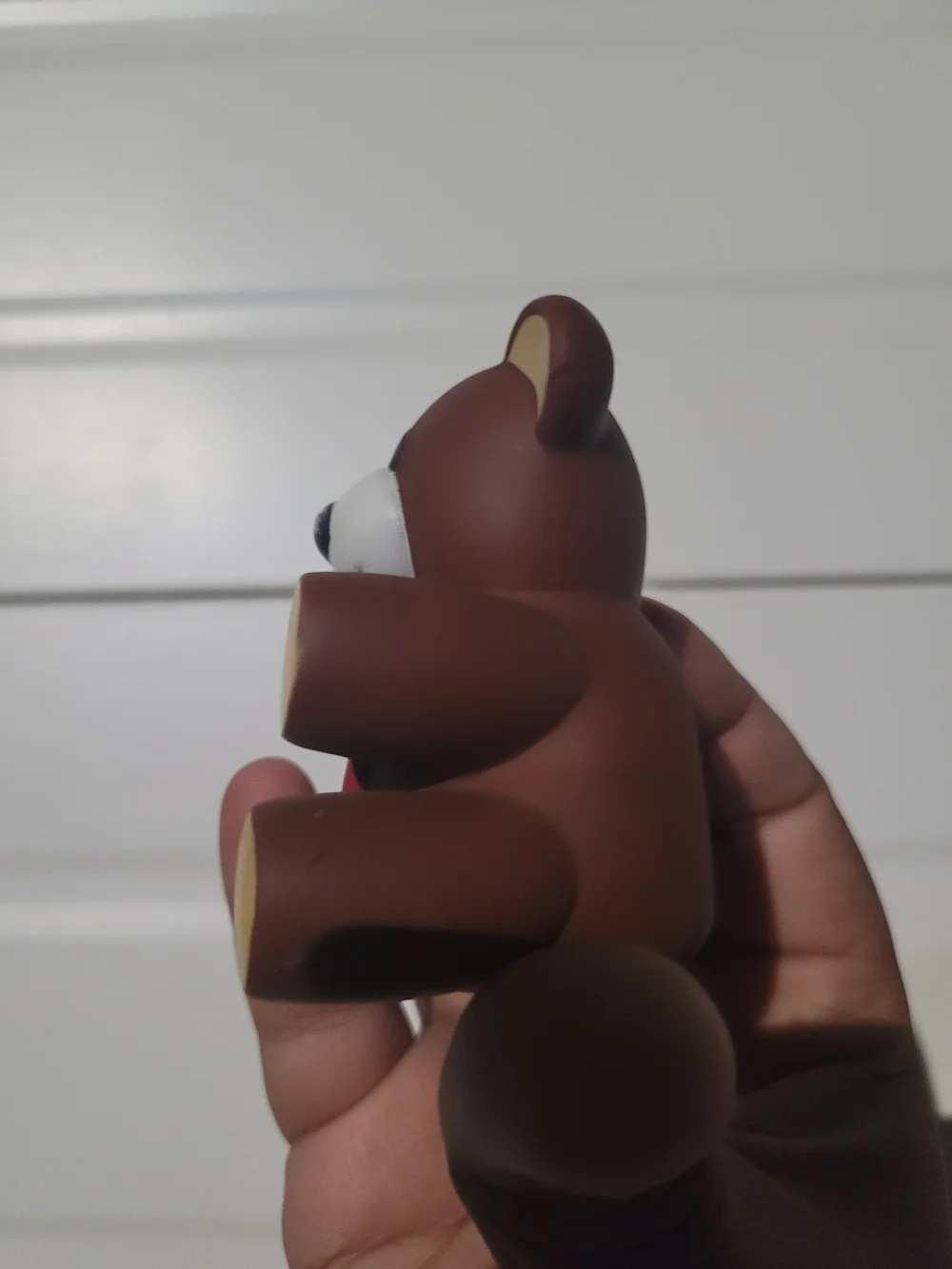 Vintage 1985 Squeaky Toy PVC Teddy Bear Ross Laboratories Similac Figure #80s